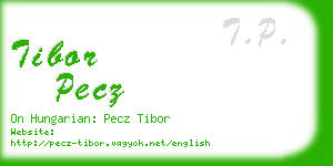 tibor pecz business card